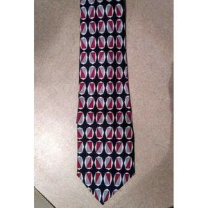 Hickey Freeman Collection Black Red Grey Geometric 52" x 3.5" Wide Silk Tie NWOT